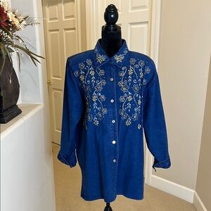 Vintage‎ Club Z Denim Blue Shirt